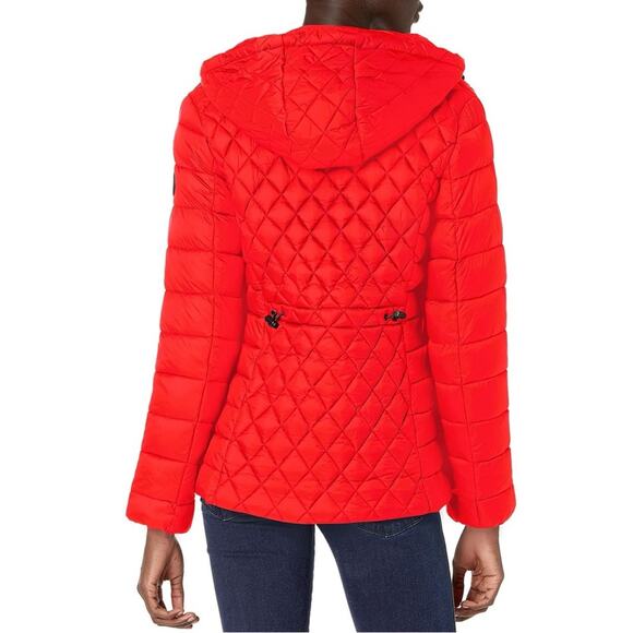 EUC Steve Madden Madden Girl Women's Red Packable Puffer Jacket. Size S. - Picture 2 of 12
